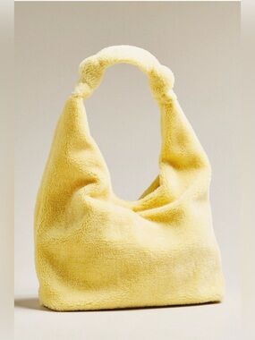 Anthropologie Love Knot Slouchy Bag: Sherpa Fleece Edition